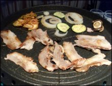 Korean barbecue at home picture ready to eat