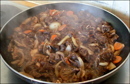 Bulgogi in Frying pan