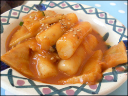 My Ddukbokki recipe served