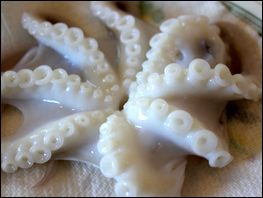 Cleaning Octopus for Nakji Bokkeum
