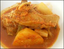 gamjatang on plate