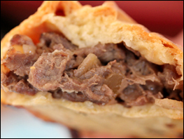 Bulgogi pasty close up