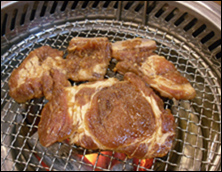 Galbi on Korean Barbecue
