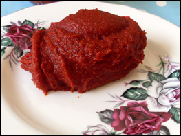 Home made gochujang Recipe on plate