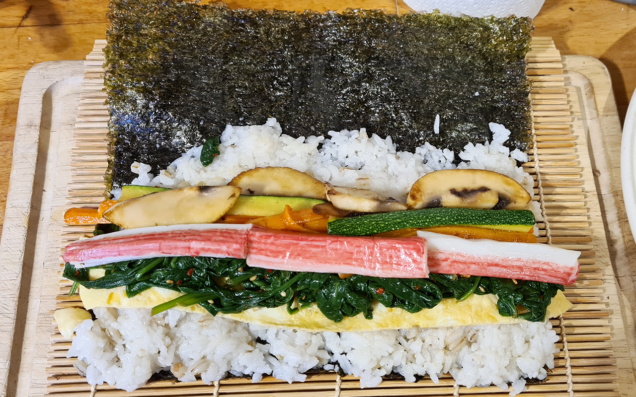 Kimbap: How to make and Roll Korean Kimbap