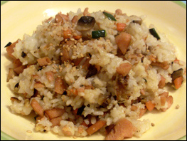 Korean Fried Rice served Bokkeum Bap