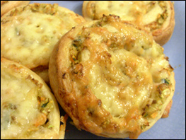 Vegetable bread Recipe Close up