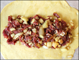 wrapping pasty