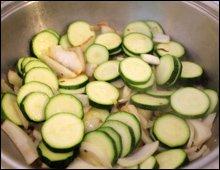 Courgettes Frying