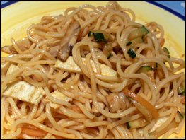 spicy spaghetti noodles ready to eat