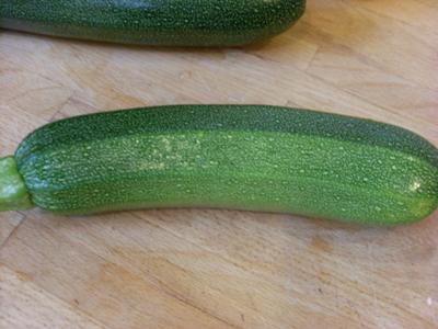 A courgette or Zucchini